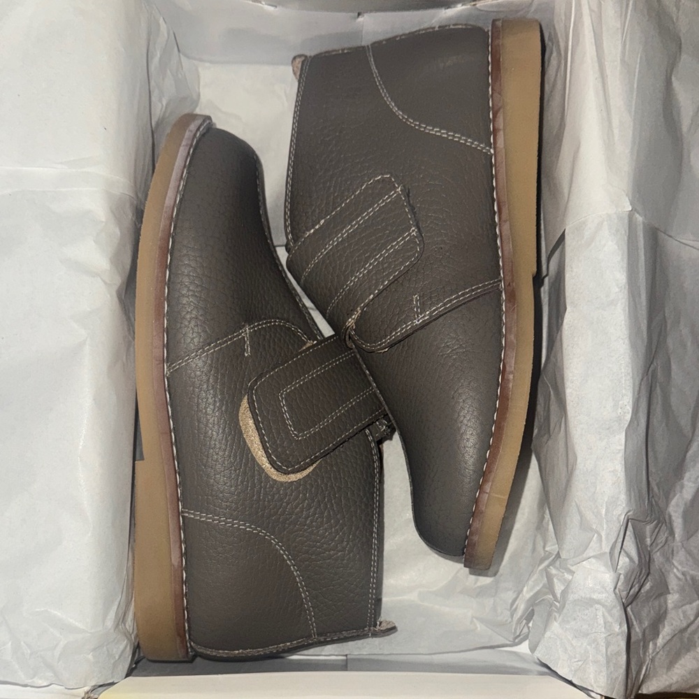 Elephantito size 12 NEW little kids Clayten bootie grey Boots shoes leather